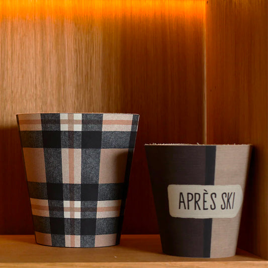 Bougie Parfumée Carreaux Écossais - Santal / Vanille / Musc