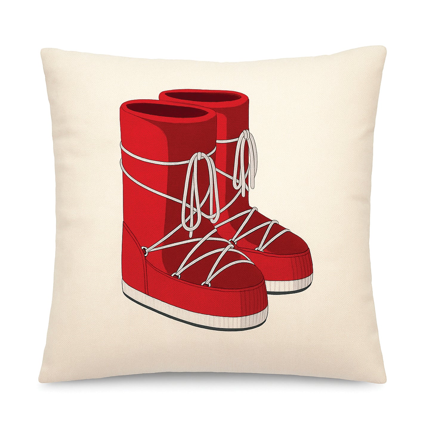 Coussin Après-Ski rouges