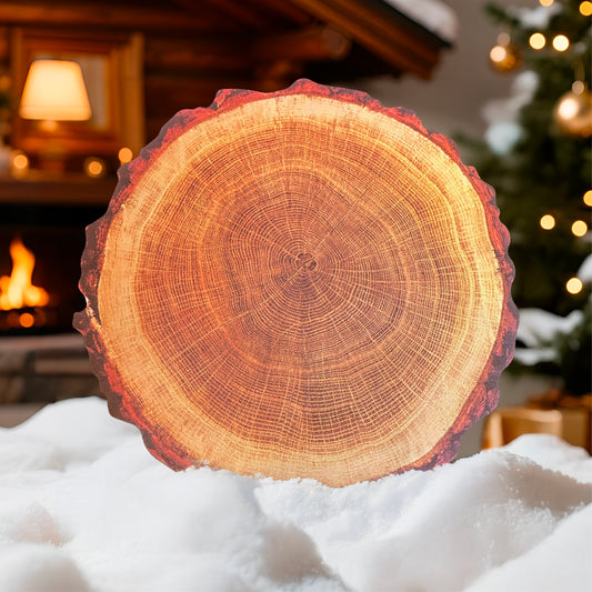 Sets de table en imitation rondin de bois