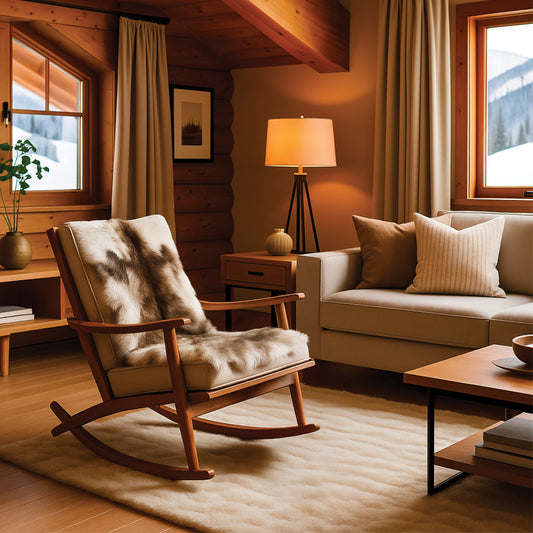 Tapis peau de renne en fausse fourrure